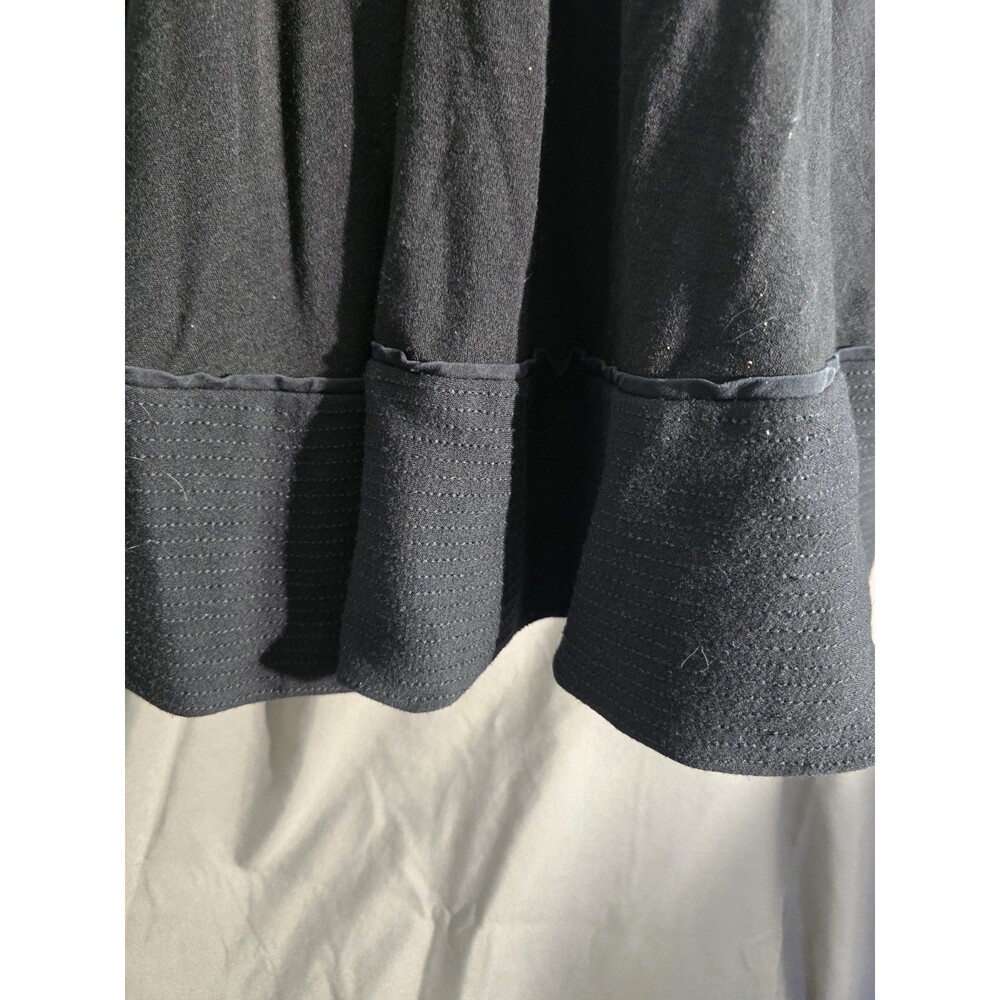 Diane von Furstenberg DVF Black Wool Silk Mini Dress Sleeveless Pockets 4 - Picture 5 of 7